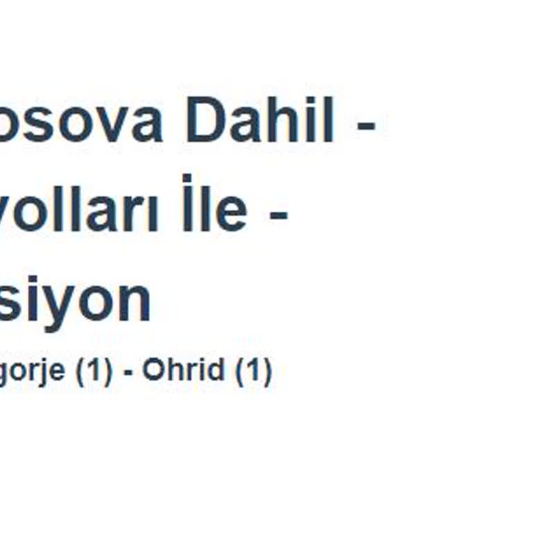 Gezinomi Balkanlar Turundaki Sorunlar