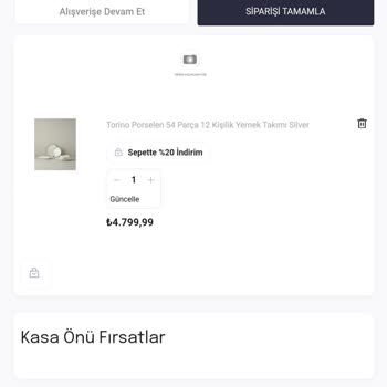 English Home Eksik Ürün Gönderimi