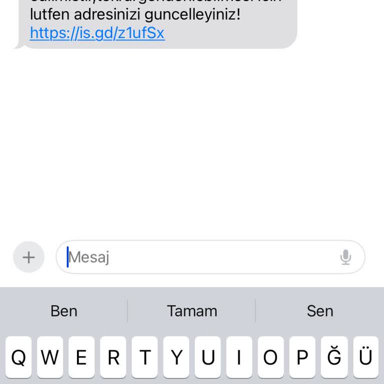 Kargo/PTT Kargo Mesaj Sorunu