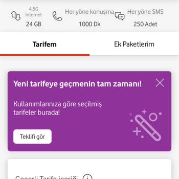 Vodafone Genç Bütçe Dostu 48 Paketi