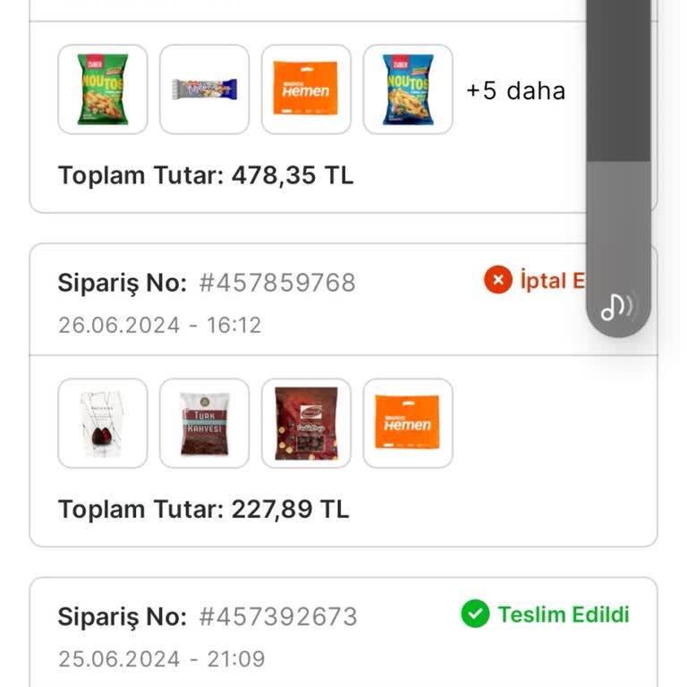Migros Hemen Sürekli Stoklarda Yok Bahanesiyle Sipariş İptali Yapıyor
