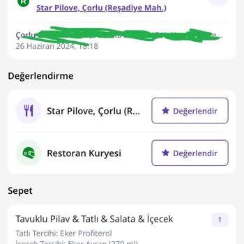 GETİR'İN Para İadesi Yapmaması