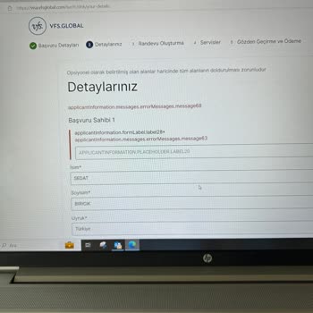 VFS Global Danimarka Randevu Hatası
