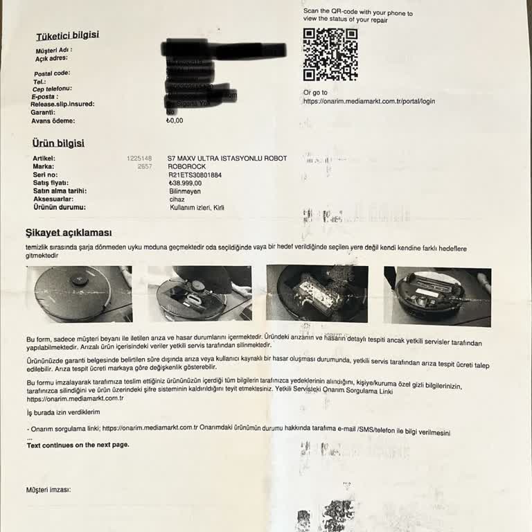 Roboroc Arızası Media Markt İlgisizliği