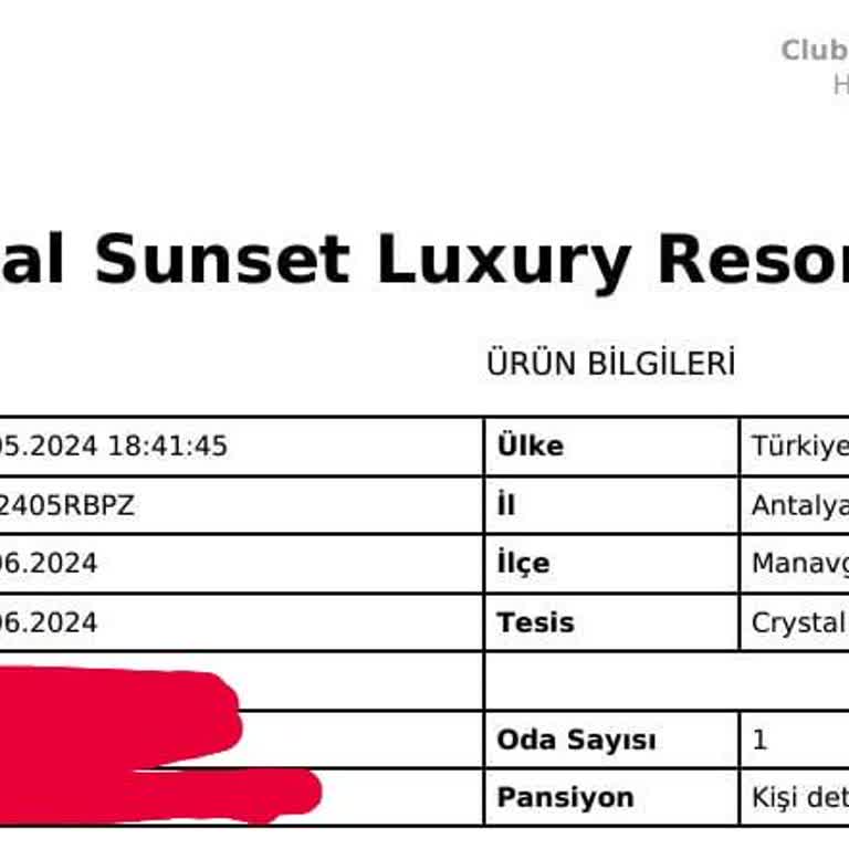 Crystal Sunset Luxury Resort SPA. 300 Erkek Müşteri Alınması!