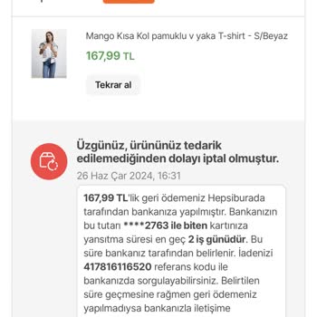 Hepsiburada Sipariş İptali Yapıyor