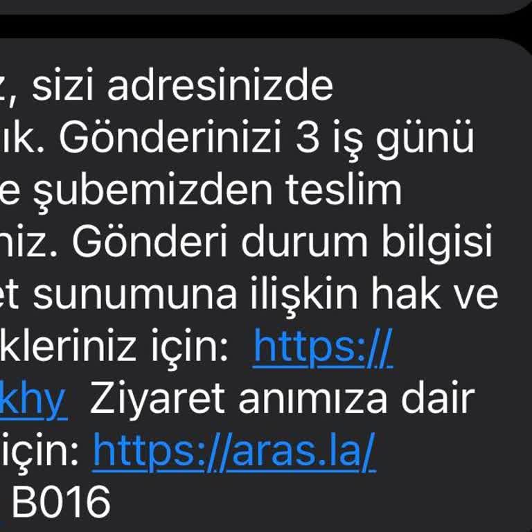 Aras Kargo Gündoğdu Şube Şikayeti!