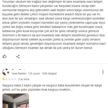 Aras Kargo Barajyolu Şubesi, Laubali Çalışan Ve Kayıp Kargo