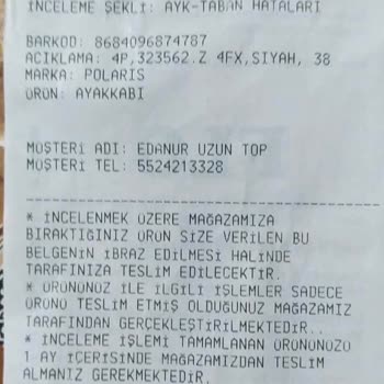FLO Ayakkabı Tabanındaki Yapıştırma Hatası