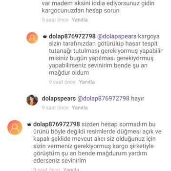 Dolap Ve Sürat Kargo'dan Şikayetçiyim