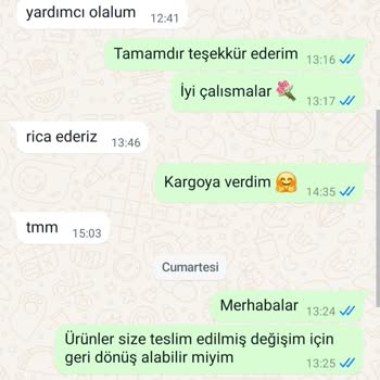 Kübra Söylemez Butik Değişim Ve İade Sorunu Geri Dönüş Sağlanmaması