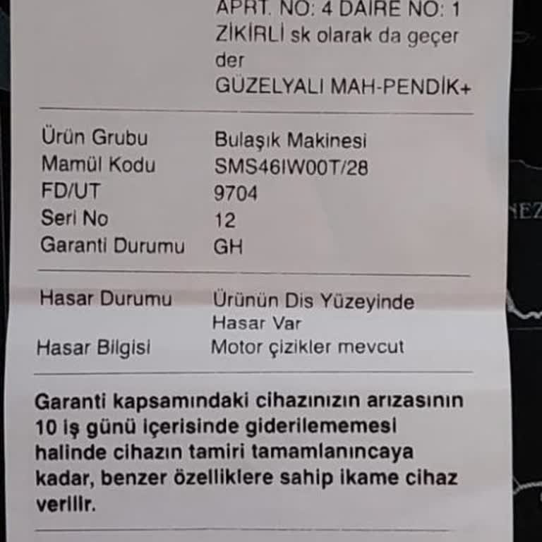 Bosch Bulaşık Makinesi Servis Şikayeti İlgisizliği