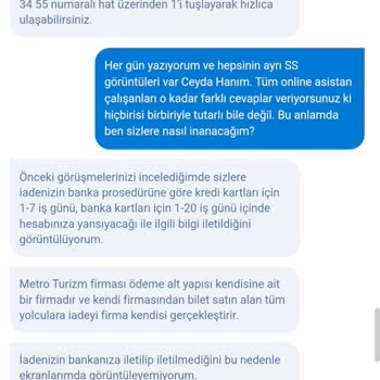 Obilet Uygulamasından İademi Alamıyorum, Boomerang Gibi Oynuyorlar.