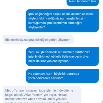 Obilet Uygulamasından İademi Alamıyorum, Boomerang Gibi Oynuyorlar.