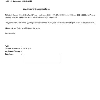 Yapı Kredi Korkutucu Tehdit Bilgilendirmesi Yolluyor.