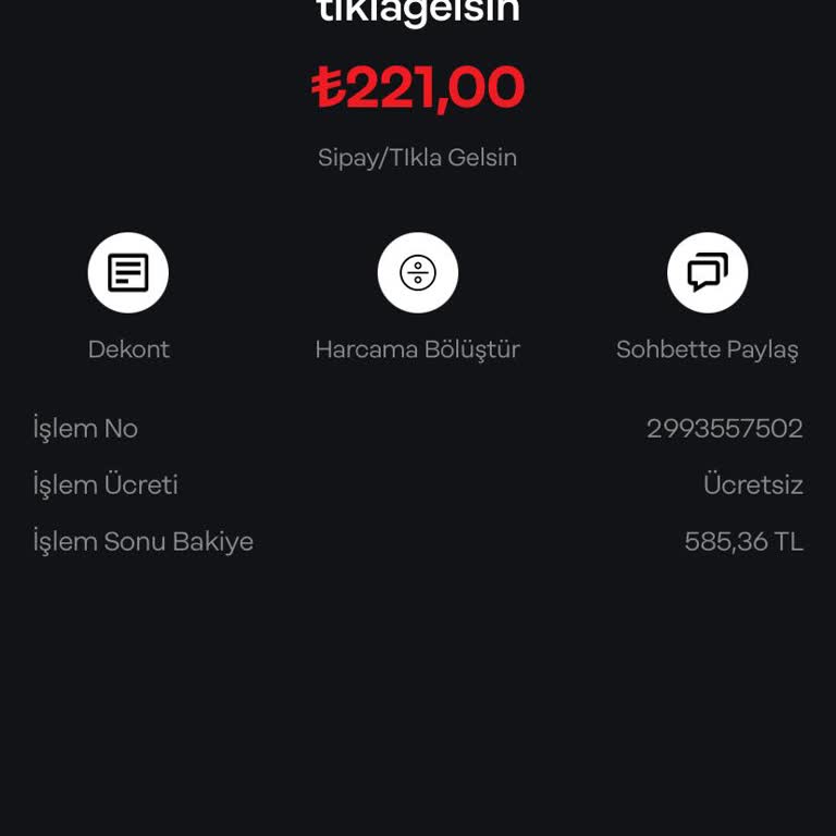 Tıkla Gelsin Param Çekildi, Siparişim Gözükmüyor