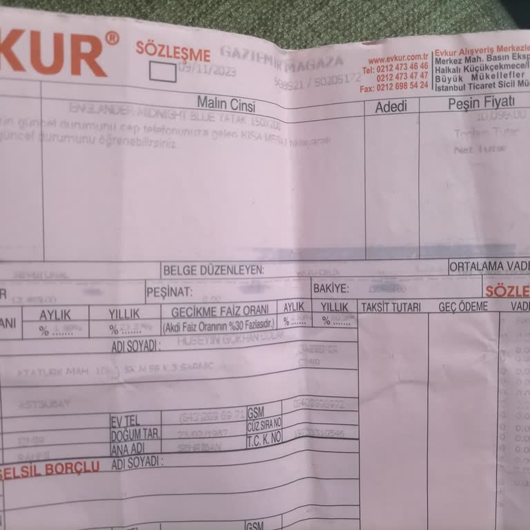 Evkur'dan Aldığım Yatak 1 Ayda Bozuldu, İade Talep Ediyorum