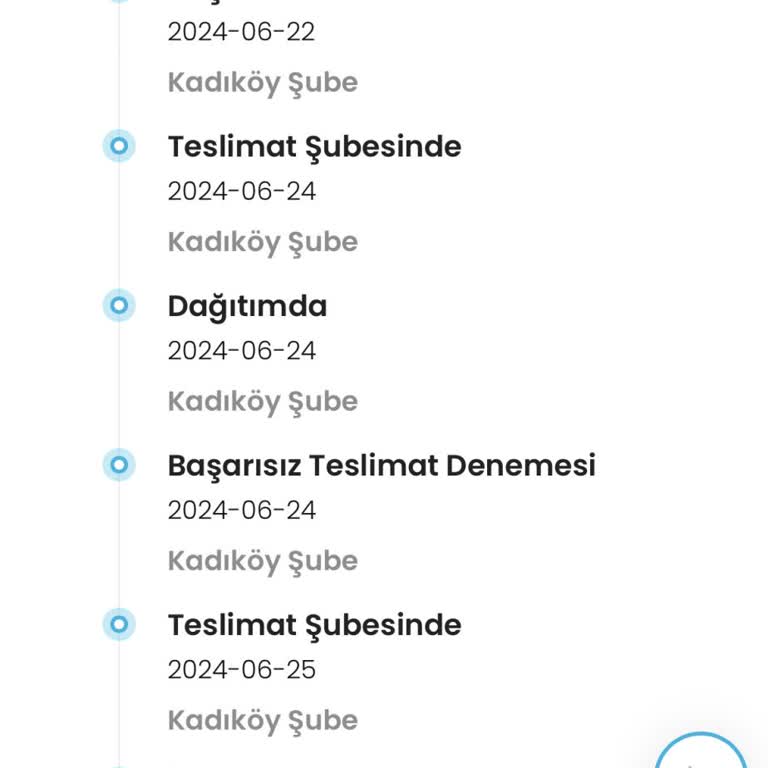 Kargoist Başarısız Teslimat Denemesi