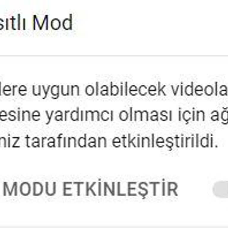Vodafone Güvenli Mod Kapatamıyorum