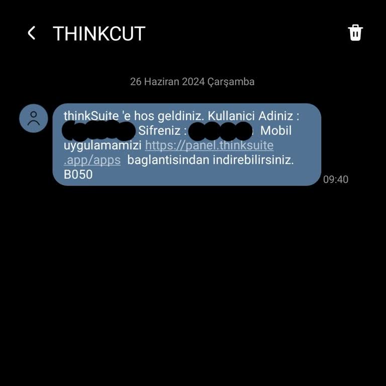 Thinkcut Benim İznim Olmadan Hesap Açılmış