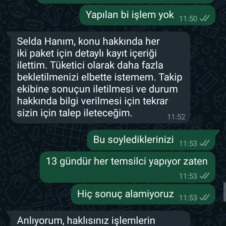 Hepsijet 1 İle 3 İş Günü İçerisinde Çözümleme Yapmıyor