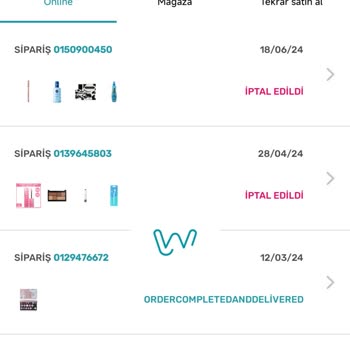 Watsons Online Kafasına Göre Sipariş İptal Etmekte