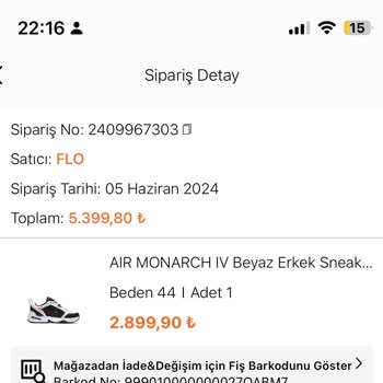 FLO Ayakkabı FLO'dan Eksik Gelen Sipariş Ve Çözüm Bulamama Sorunu