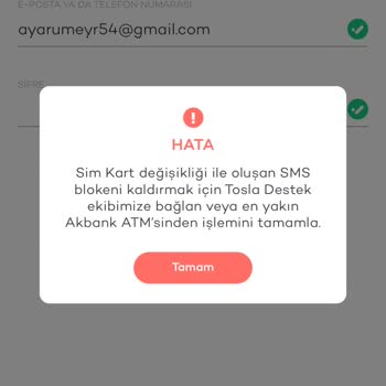 Tosla Param Gitti Sim Kartı Blokesi Diyor
