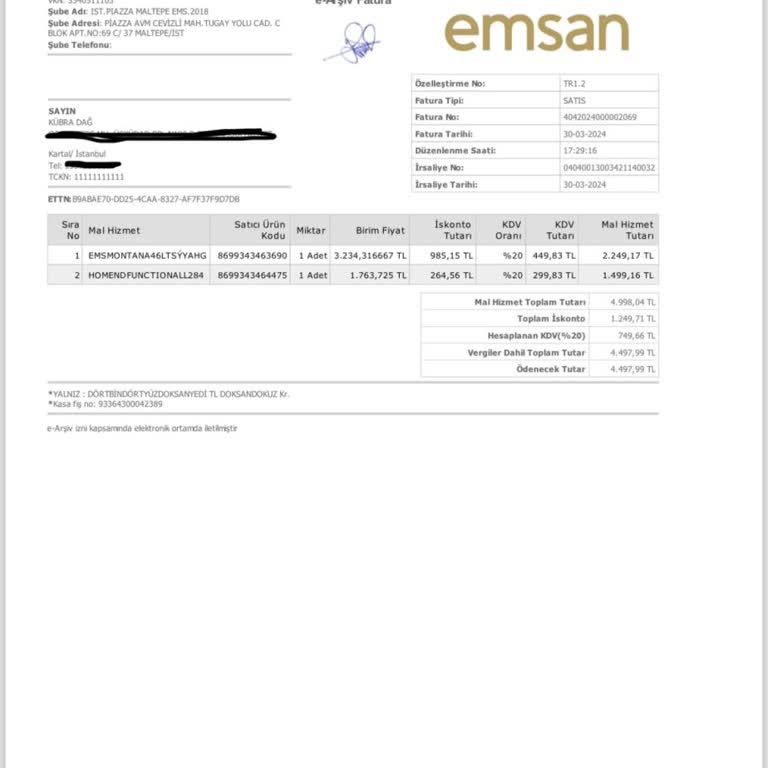 Emsan Pişmanlığı Muhatap Yok Ürünüm Yok