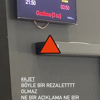 AJet (Anadolu Jet) Saatler Süren Rötar Ve İletişim Eksikliği