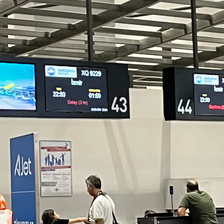 SunExpress Hava Yolları 3 Saat Rötar Bilgisi Verilmedi