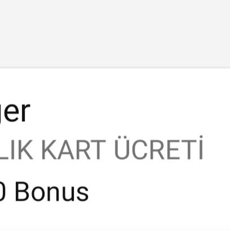 Garanti Bankası Kredi Kartı Ücreti