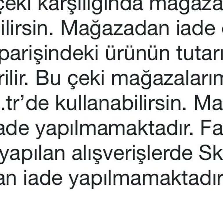 Mavibahçe Skechers Mağazasının İade Yapmaması, Uygunsuz Tavır