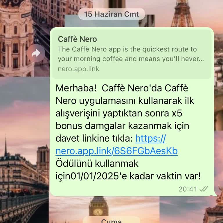 Caffé Nero Nero Damga Ve Hediye İçecek Sorunu!