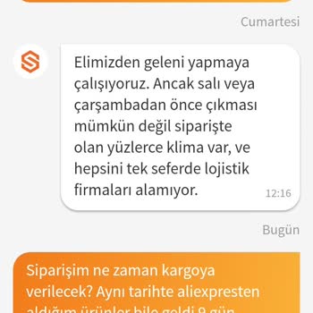 Trendyol Klimamı Göndermedi Mağdurum