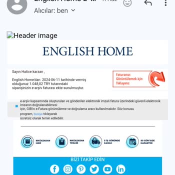 English Home Mağdur Ediyor Asla Müşteriyi Önemsemiyor