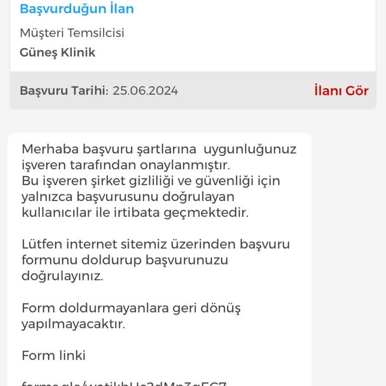 İşin Olsun Kendimi Güvene Almak İçin Dilekçe