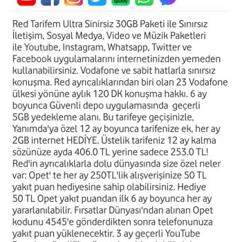 Vodafone Redlimitsiz Yeni Mega Tarife 339₺ Sistem Hatası Çile Bülbülüm Çile
