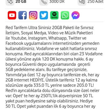 Vodafone Redlimitsiz Yeni Mega Tarife 339₺ Sistem Hatası Çile Bülbülüm Çile