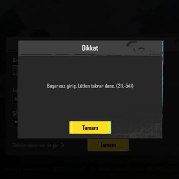 PUBG (Pubgmobile.com) Giriş Yapamıyorum Lütfen Yardım Edin