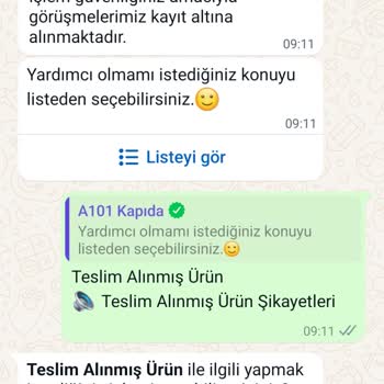 A101 Teslim Etmediği Ürünün Parasını Alıyor