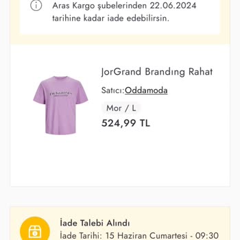 Boyner İade Sistemi Bozukluğu