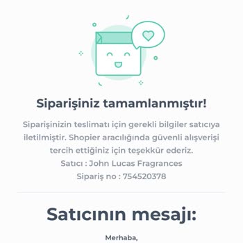 John Lucas Fragrances Shopier Sipariş İptal Edemiyorum