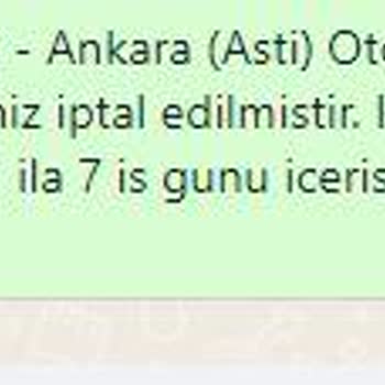 Obilet Bilet İptal İadesi