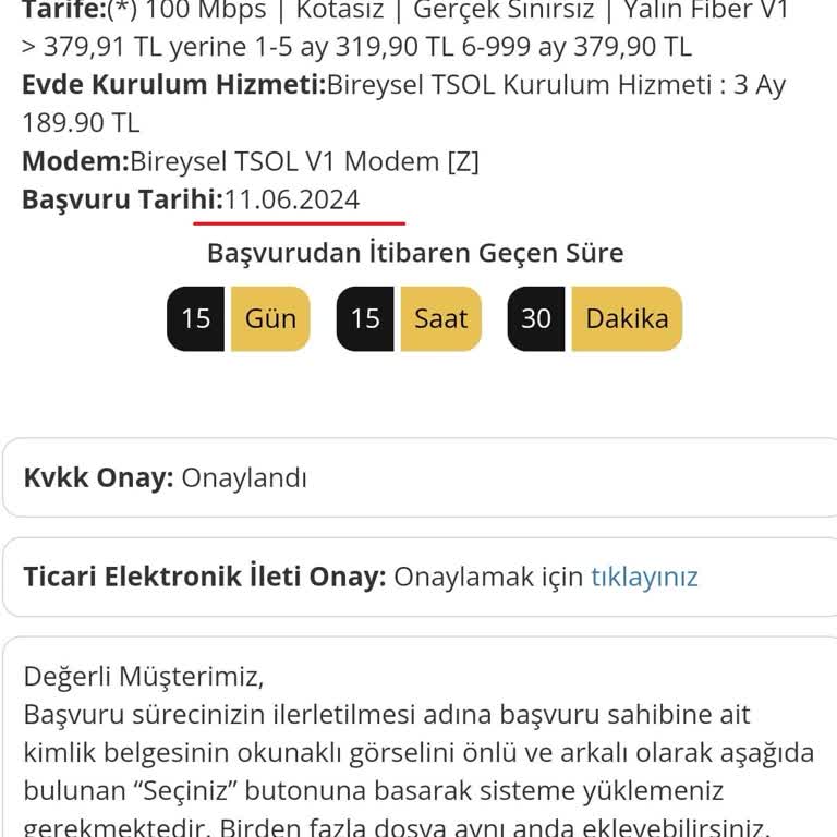 Millenicom Superonline Altyapısı Fiber İnternet Başvuru Sorunu