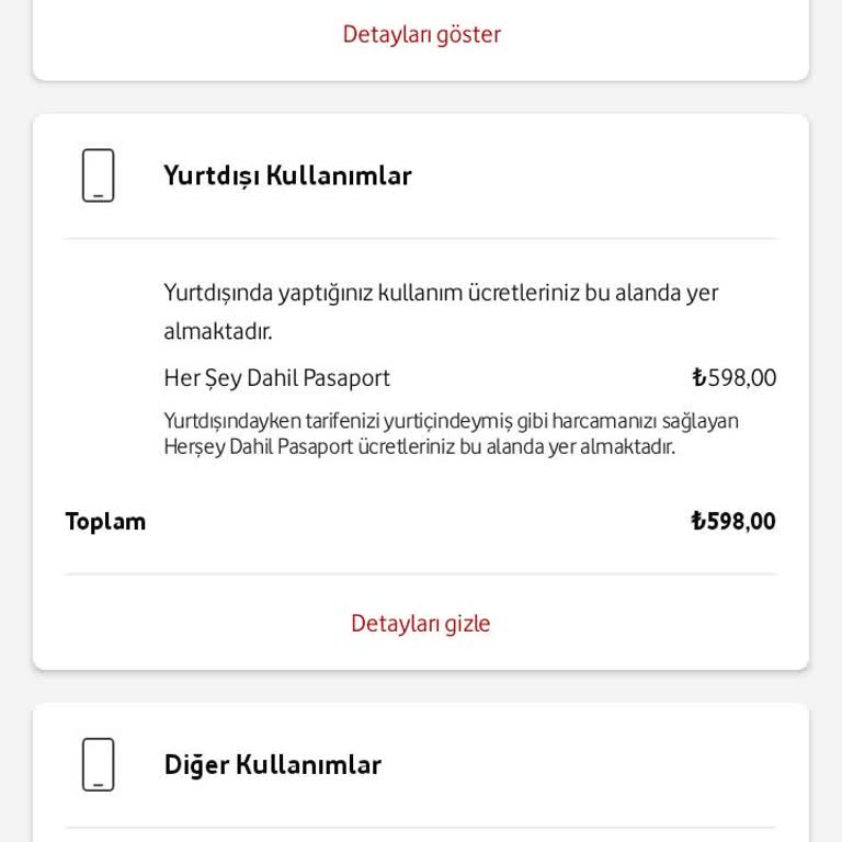 Vodafone Habersiz Her Şey Dahil Pasaport Ücreti