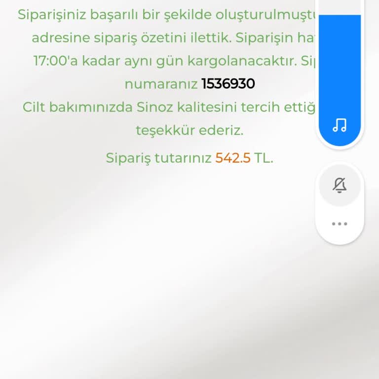Sinoz Ürünlerim Elime Ulaşmadı