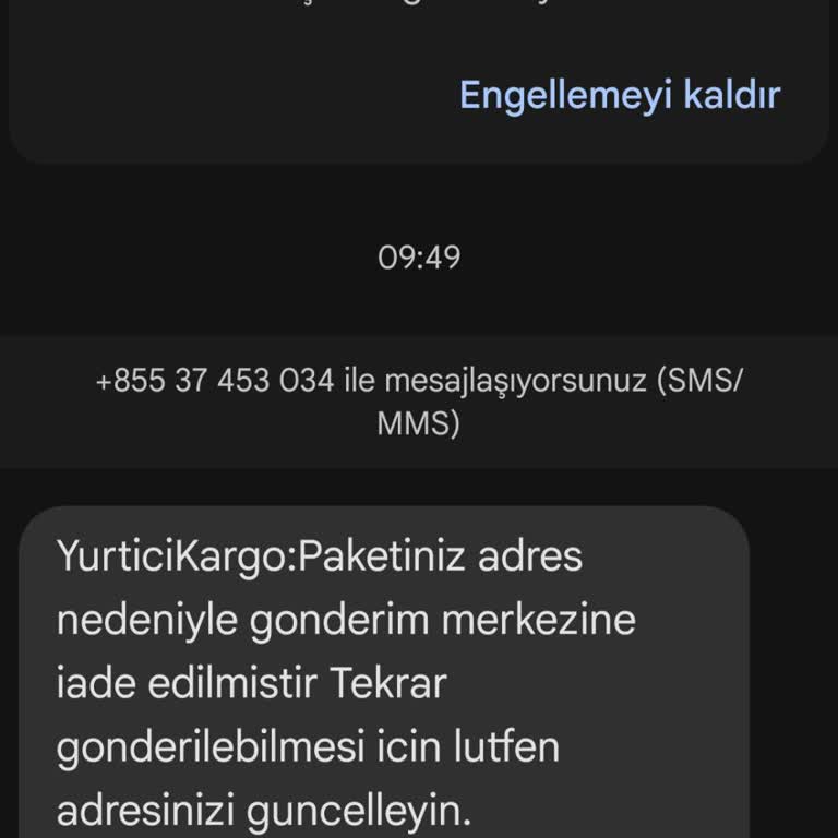 PTT Bank Kargonuz Teslim Edilemedi Adres Yanlış
