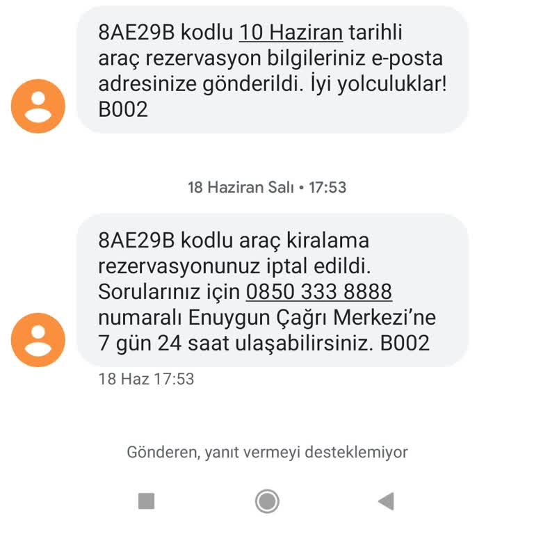 Enuygun Para İadem Gerçekleşmedi