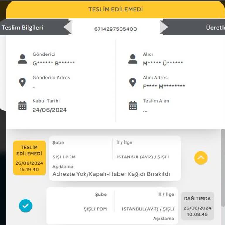 PTT Kargo Kargoyu Teslim Etmeyen Kargo Firması:)